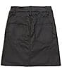 GB Big Girls 7-16 Coated Mini Skirt, Color:Black - Image 2