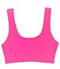 Color:Neon Pink - Image 1 - Big Girls 7-16 Crop Sport Bra