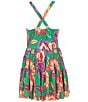 GB Big Girls Multi-Color Floral Printed Active Dress, Color:Green Combo - Image 2
