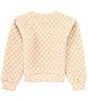 Color:Taupe - Image 2 - Big Girls 7-16 Knit Quilted Sweatshirt
