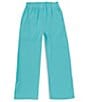 Color:Aqua - Image 1 - Big Girls 7-16 Linen Pull-On Pants