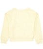 Color:Lemon - Image 2 - Big Girls 7-16 Long Sleeve La Vie Est Belle Graphic Sweatshirt