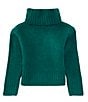 GB Big Girls Long Sleeve Oversized Turtleneck Sweater, Color:Pine - Image 1