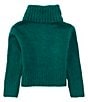 GB Big Girls Long Sleeve Oversized Turtleneck Sweater, Color:Pine - Image 2