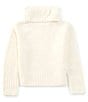 GB Big Girls Long Sleeve Oversized Turtleneck Sweater, Color:Ivory - Image 1
