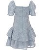 GB Big Girls 7-16 Mini Embroidered Lace Dress, Color:Skyway - Image 2
