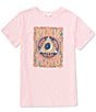 Color:Soft Pink - Image 1 - Big Girls 7-16 Oversized Short Sleeve Pink Floyd Graphic T-Shirt
