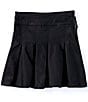GB Big Girls 7-16 Pleated Coated Mini Skirt, Color:Black - Image 2
