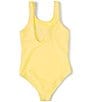 Color:Lemon Drop - Image 2 - Big Girls 7-16 Scrunch One-Piece Swimsuit