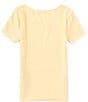 Color:Lemon - Image 2 - Big Girls 7-16 Short-Sleeve Basic Knit T-Shirt