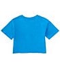 Color:Diva Blue - Image 2 - Big Girls 7-16 Short-Sleeve Boxy Crop T-Shirt