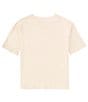 Color:Natural - Image 2 - Big Girls 7-16 Short Sleeve Knit Graphic T-Shirt