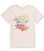 Color:Sea Salt - Image 1 - Big Girls 7-16 Short-Sleeve Mustang Graphic T-Shirt