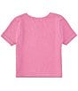 Color:Fuchsia - Image 2 - Big Girls 7-16 Short Sleeve Seamless Crew T-Shirt