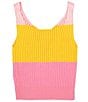 GB Big Girls Sleeveless Stripe Knit Sweater Tank, Color:Pink Multi - Image 2