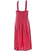 Color:Fuchsia - Image 2 - Big Girls 7-16 Sleeveless Tie Strap Dress