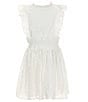 Color:White - Image 1 - Big Girls 7-16 Family Matching Sleeveless White Lace Ruffle Dress