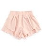 GB Big Girls Tiered Pull-On Shorts, Color:Ballet Pink - Image 1