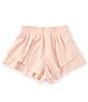 GB Big Girls Tiered Pull-On Shorts, Color:Ballet Pink - Image 2
