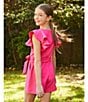 Color:Hot Pink - Image 4 - Big Girls 7-16 Tiered Ruffle Sleeve Romper
