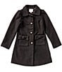 GB Big Girls Bow Pocket Long Coat - Image 2