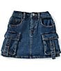 GB Big Girls Cargo Mini Denim Skirt - Image 3