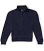GB Big Girls Essential Quarter Zip Long Sleeve Pullover - Image 1
