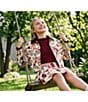 GB Big Girls Floral Denim Jacket - Image 3