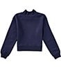 GB Big Girls Mock Neck Long Sleeve Essentials Sweatshirt - Image 1