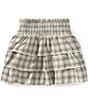 GB Big Girls Plaid Smocked Ruffle Skirt - Image 2