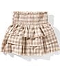 GB Big Girls Plaid Smocked Ruffle Skirt - Image 3