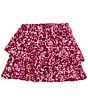 GB Big Girls Tiered Sequin Mini Skirt, Color:Fuchsia - Image 1