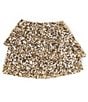 GB Big Girls Tiered Sequin Mini Skirt, Color:Gold - Image 1