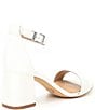 Color:White - Image 2 - Block-Party Leather Ankle Strap Sandals