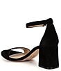 Color:Black - Image 3 - Block-Party Suede Ankle Strap Family Matching Sandals