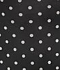 GB Bow Detail Mesh Tie Back Polka Dotted Midi Dress, Color:Black White - Image 3