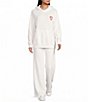 GB Candy Cane Wide Leg Coordinating Sweatpants - Image 3