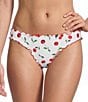 GB Cherry Glaze Lettuce Edge Classic Hipster Swim Bottom - Image 1