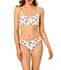 GB Cherry Glaze Scoop Bralette Swim Top & Cherry Glaze Classic Hipster Swim Bottom - Image 1