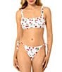 GB Cherry Glaze Wide Strap Bralette Swim Top & Cherry Glaze Tie Side Swim Bottom - Image 1