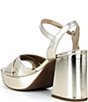 GB Class Act Leather Cross Strap Platform Sandals - Image 3