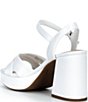 GB Class Act Satin Cross Strap Platform Sandals - Image 3