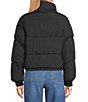 GB Collared Puffer Jacket, Color:Black - Image 2