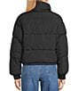 GB Collared Puffer Jacket, Color:Black - Image 2