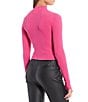 Color:Fuchsia - Image 2 - Cool Cropped Sweater