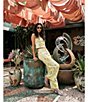 GB Coordinating Woven Floral Print Square Neck Denim Tank Top - Image 5