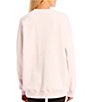 Color:Pale Pink - Image 2 - Country Club Long Sleeve Crew Sweatshirt