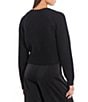 Color:Black - Image 2 - Cropped Cardigan Sweater
