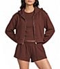GB Cropped Zip Front Coordinating Hoodie - Image 1