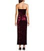 GB Crushed Velvet Strapless Dress - Image 2